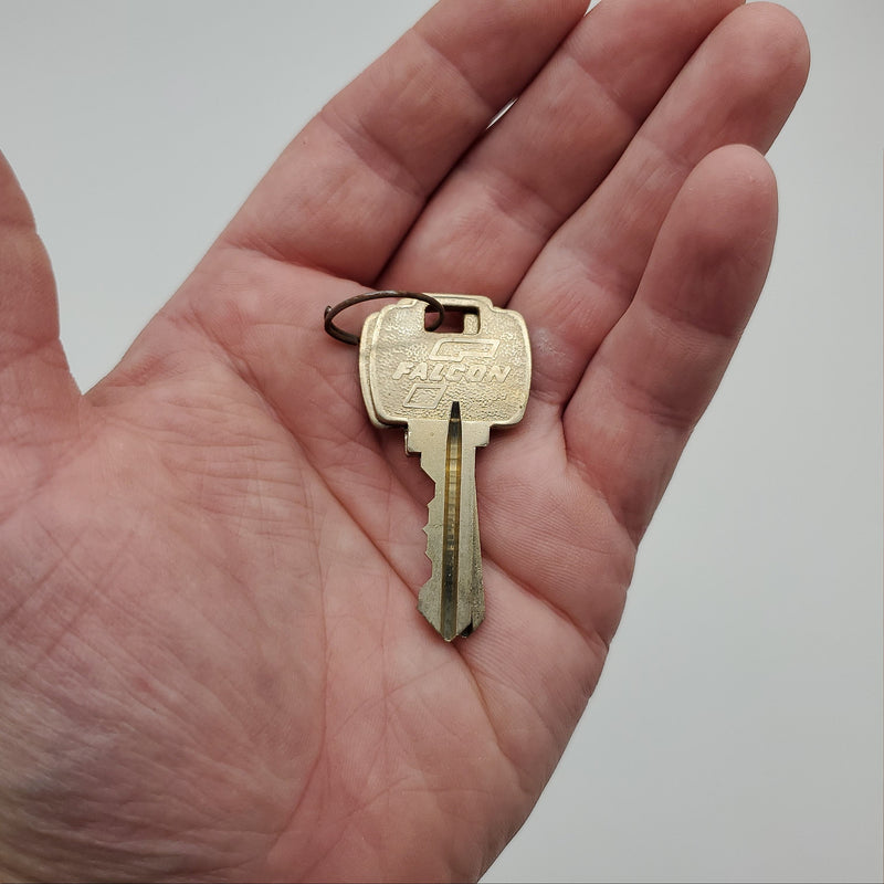 Falcon Mortise Cylinder 1-1/4" Length Satin Bronze # 986 E Keyway 5 Pin 9897 Cam 7