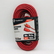 Southwire 2408SW8804 Extension Cord Red 14/3 Gauge Conductor 50ft Indoor Outdoor 11