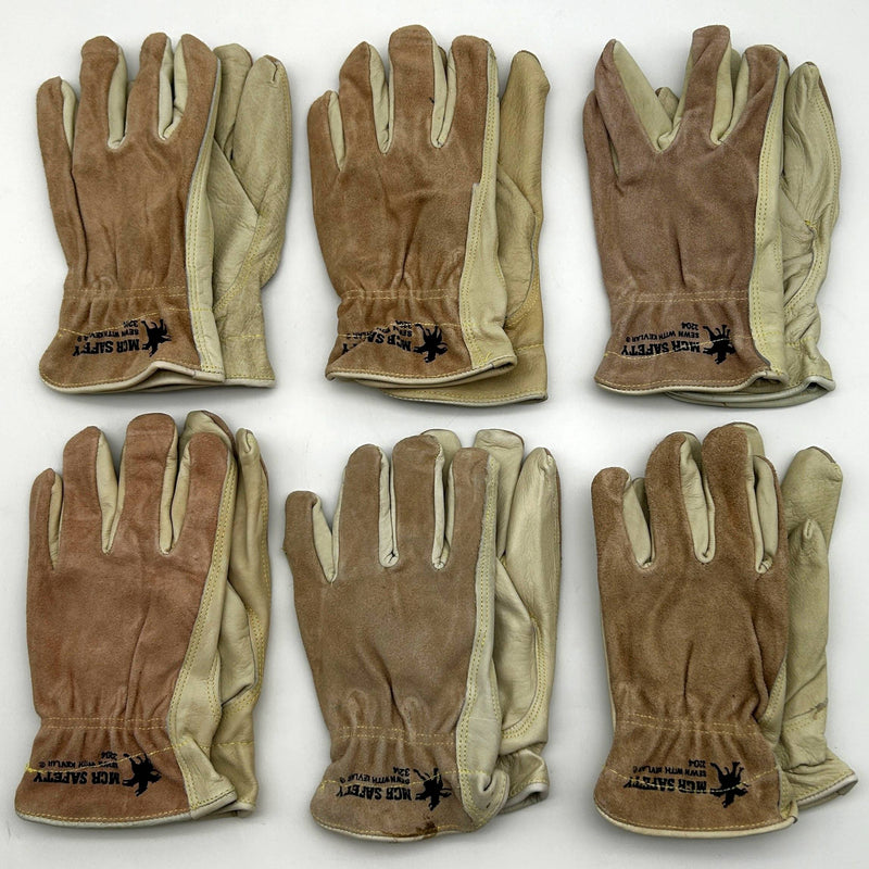 MCR Safety 3204K Drivers Gloves XL Split Back 7 Ga Made With Kevlar 6 Pairs