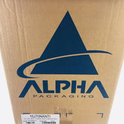 Alpha 16J70NANTI Plastic Round Jar 16oz 70/400 Natural Anti Static No Lid 160/Cs 3