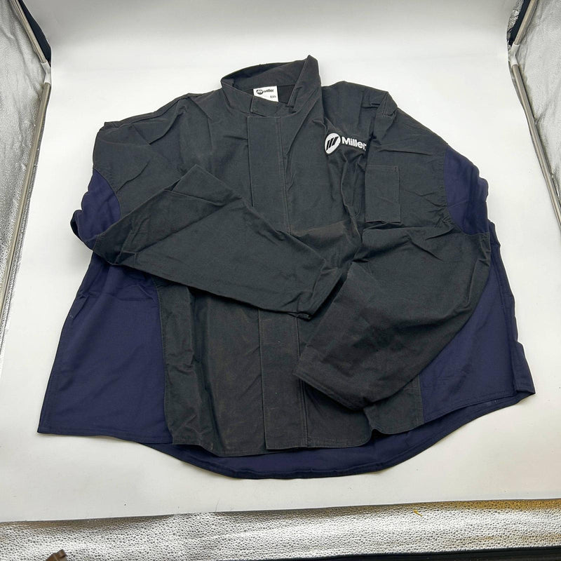 Miller 247121 Welding Jacket Size 5XL WeldX Performance Stand Up Collar Vent Bk 10