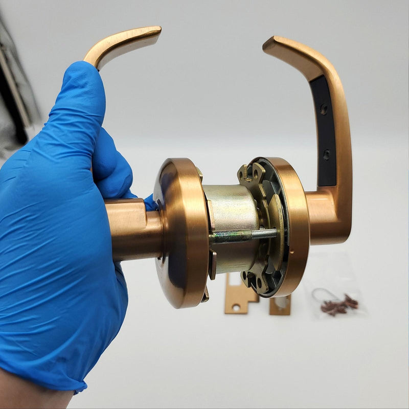 Sargent Door Lever Storeroom Lock Satin Bronze 2-3/4" Backset L Lever 65G04 US10 5