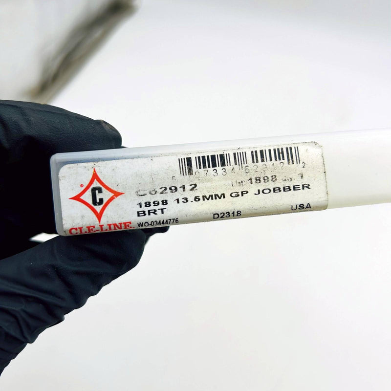 Cle-Line C62912 Metric Jobber Length Drill Bit 13.5MM List 1898 HSS Bright 3