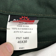 Saf-Tech PNT1485 Pants Flame Resistant 40x30 Nomex IIIA 6.0oz Spruce Green NWT 2