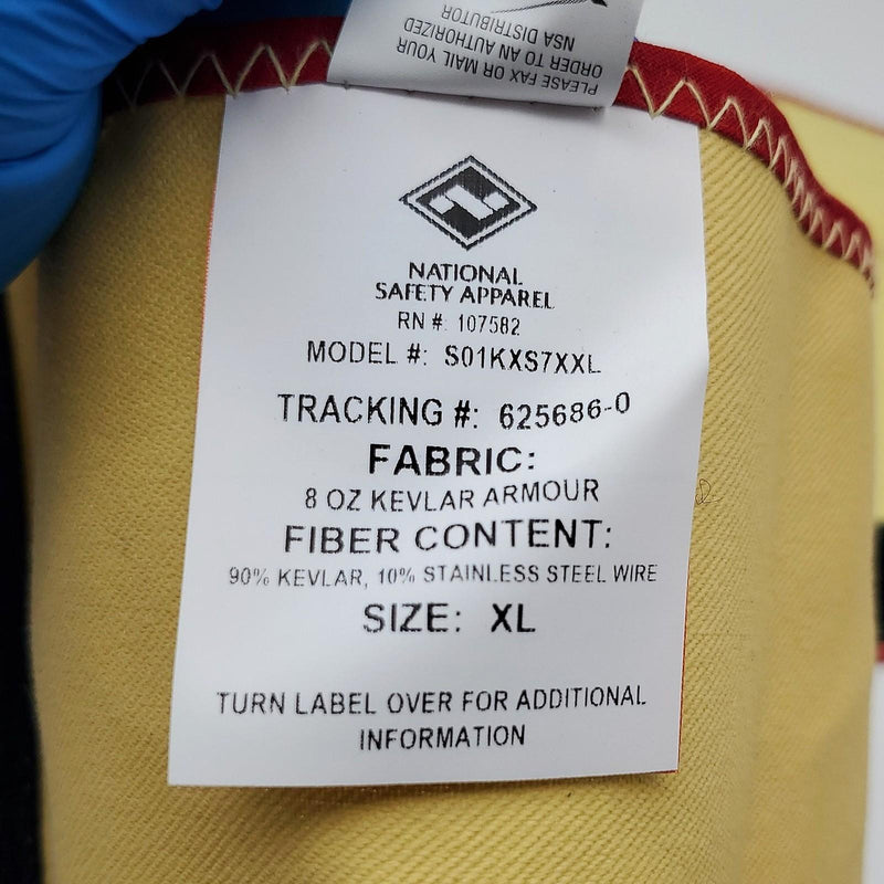National Safety Apparel 7" Cut Resistant Sleeves XL Aramid & Steel S01KXS7XXL 3
