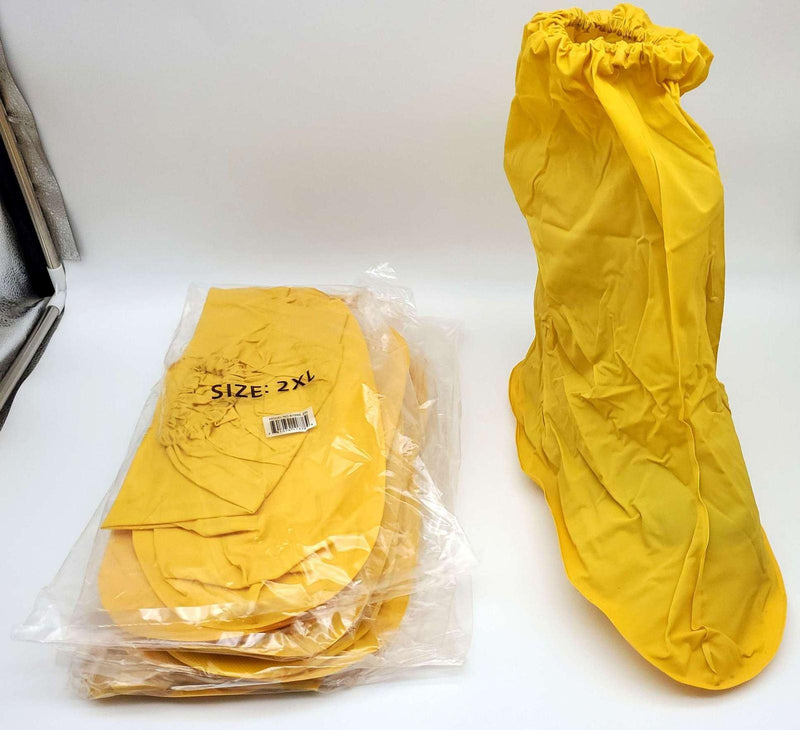 OnGuard Boot Shoe Covers XXL 15" PVC Yellow 97590-2X Fits Size 14-16 Pack of 4 1
