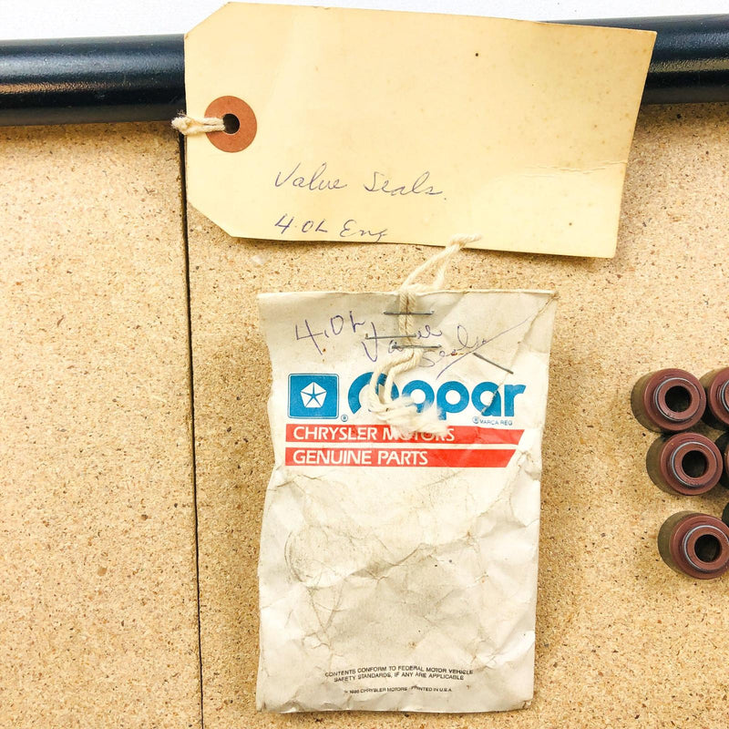 Mopar Engine Valve Stem Seal OEM NOS for 4.0 L Engines NOK Black 2