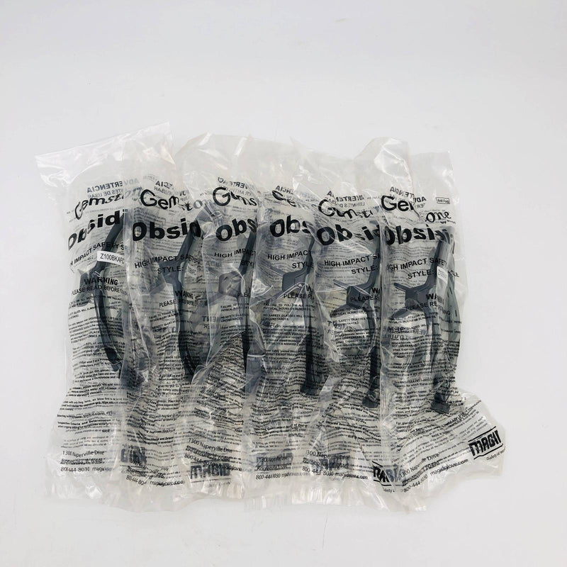 Magid Gemstone Z100 Safety Glasses Obsidian Clear Anti Fog Z100BKAFC Lot of 6 7