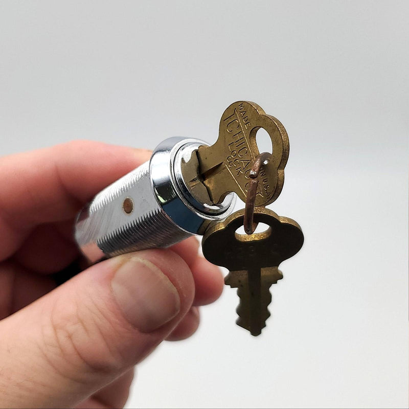 Ademco 2174-70 Shunt Lock Momentary Switch 1-5/8" L x 0.70" Diameter Keyed Diff 1