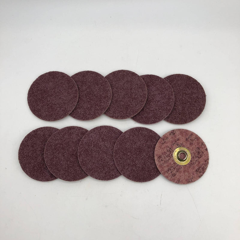 3M Scotch Brite Roloc 60348 Sanding Disc Quick Chnge 4-1/2 x NH Lt Grinding 10pk 10