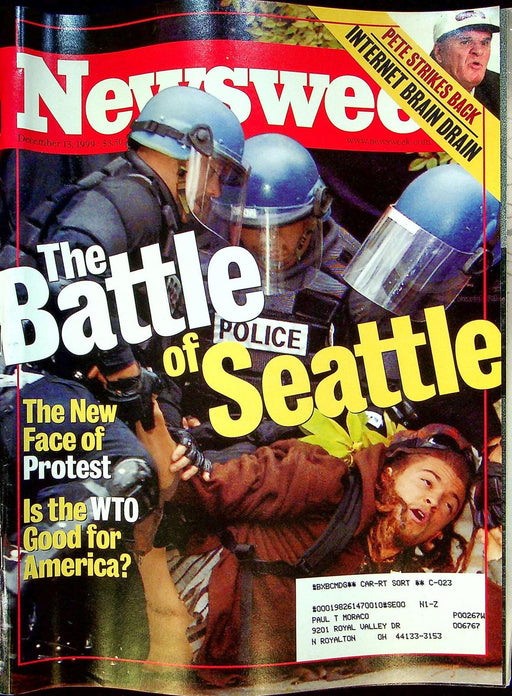 Newsweek Magazine December 13 1999 Seatle Washington Riots Protests World WTO 1