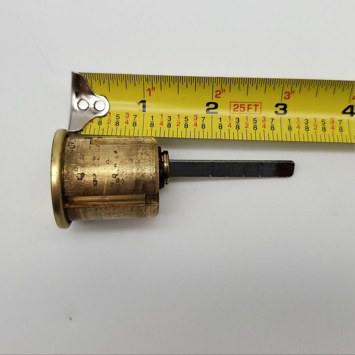 American Rim Cylinder Lock 1-1/8" Cylinder 3-1/4" OAL Brass 9500 Arrow X05 Key 6