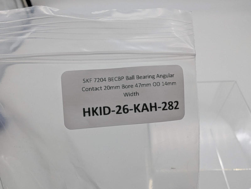 SKF 7204 BECBP Ball Bearing Angular Contact 20mm Bore 47mm OD 14mm Width 5