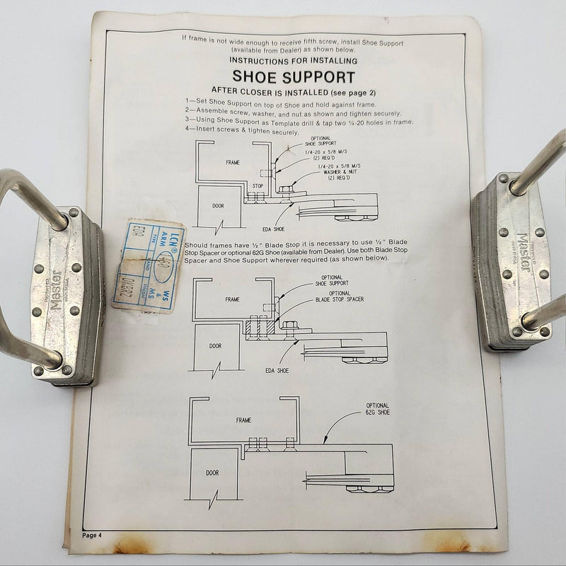 LCN 1460-3077EDA Door Closer Arm EDA Dark Bronze for 1460 Closers Extra Duty NH