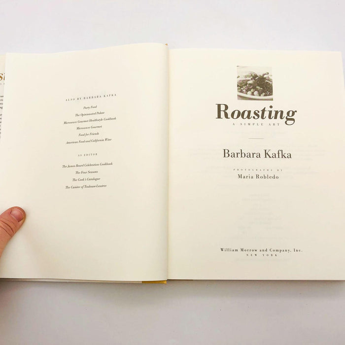 Roasting A Simple Art Barbara Kafka Hardcover 1995 Cookbook Cookery Recipes 7