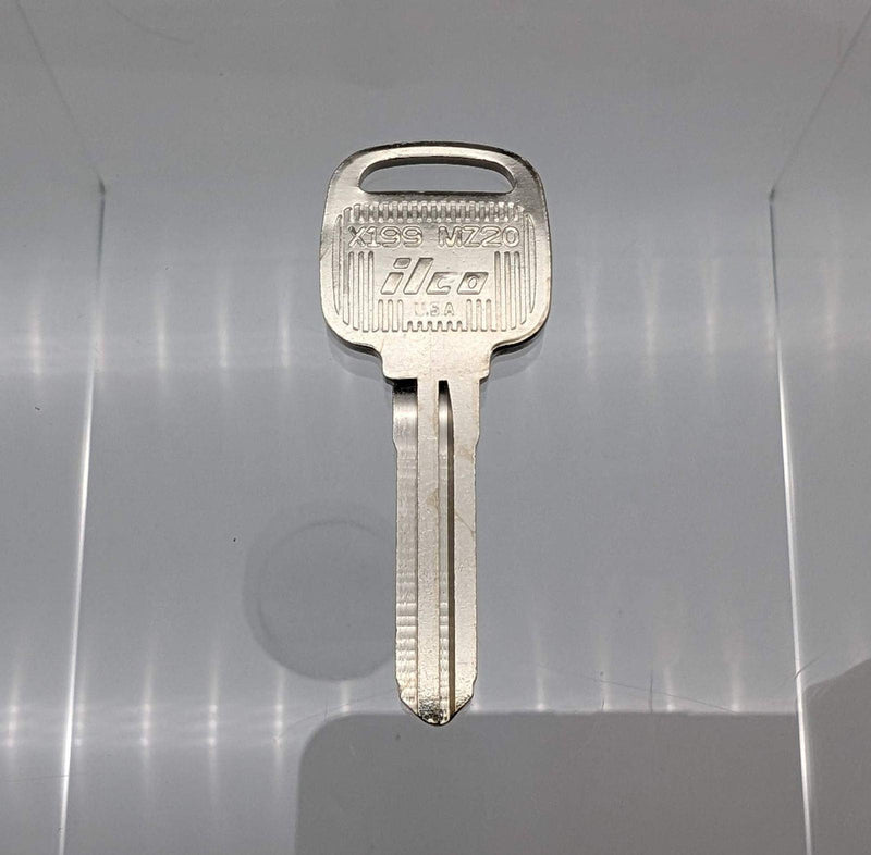 10x X199 / MZ20 Key Blanks For Some Older Mazda Vehicles Nickel Plated 1