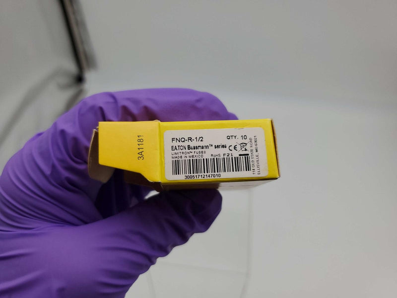 Bussmann FNQ-R-1/2 Fuses 1/2A 600V Time-Delay Limitron Dual Element Pack of 10 5