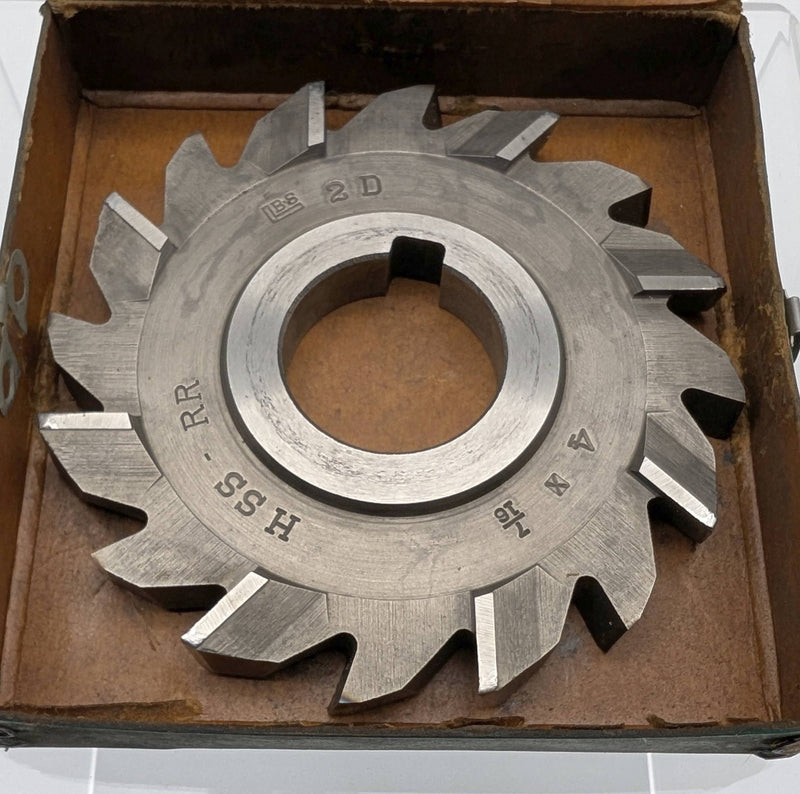 Brown & Sharpe 707C-15 Side Milling Cutter 4" Diam 7/16" Wide 1-1/4" AH 1