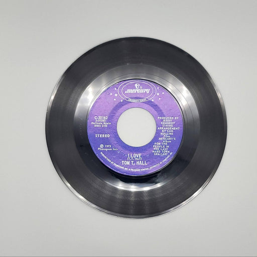 Tom T. Hall Ravishing Ruby Single Record Mercury 1973 C-30162 2