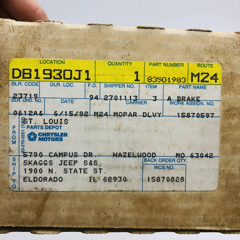 Mopar 83501983 Brake Pads OEM New Old Stock NOS Open 2