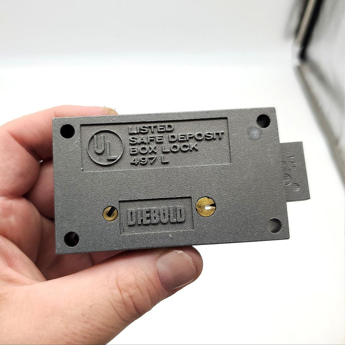 Diebold 497 L Safe Deposit Box Lock Right Hand No Keys Satin Brass ...