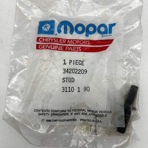 Mopar 34202209 Stud for Bucket Seats Track OEM NOS 88-90 Jeep Loose No Pkg 2