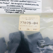 3lbs Wilkens Anderson 77075-04 Rubber Stopper Size 2 Black Solid 20mm TD 16mm BD 2