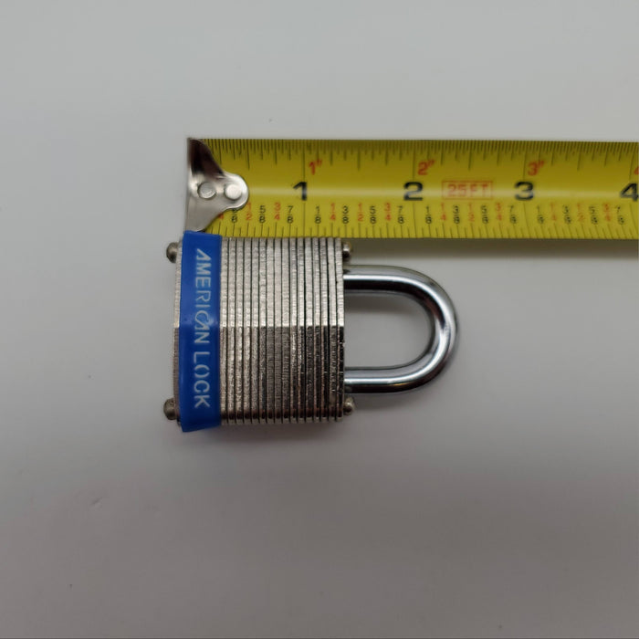 3x American Padlocks AL 3 0.75" L x 0.28" D Shackle 1-1/2" Body Keyed Different 5