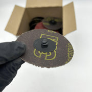 3M Roloc 11108 Disc 3in TR 963G 24 Grit Very Course Quick Change Ceramic 50pk 5