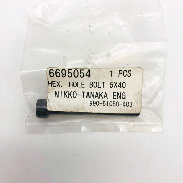 Tanaka 6695054 Bolt Hex Hole for Chainsaw OEM NOS Replaces 99051050403 6