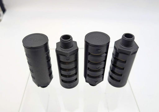 Arrow Pneumatics SQF-3 3/8" NPT Male Super Quiet Flow Muffler 3-27/64" L 4 Pack 1