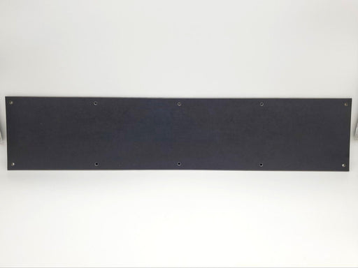 Door Kick Plate 6" x 28" Flat Black 1/8" Thick Burns Manufacturing Plastic USA 1