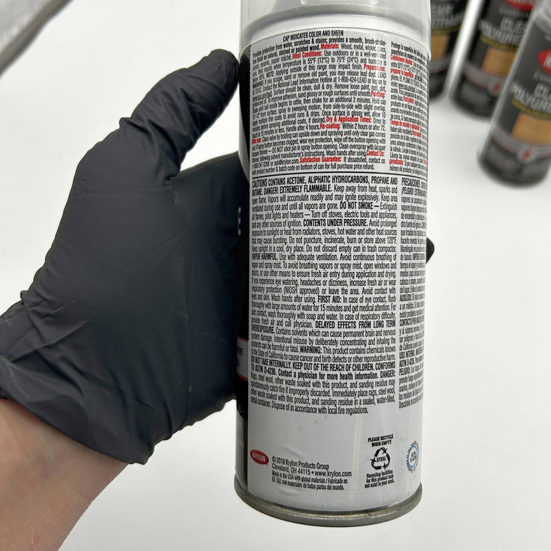 Krylon K07005777 Clear Polyurethane Spray Gloss Finish 11oz Can 5pk/Case