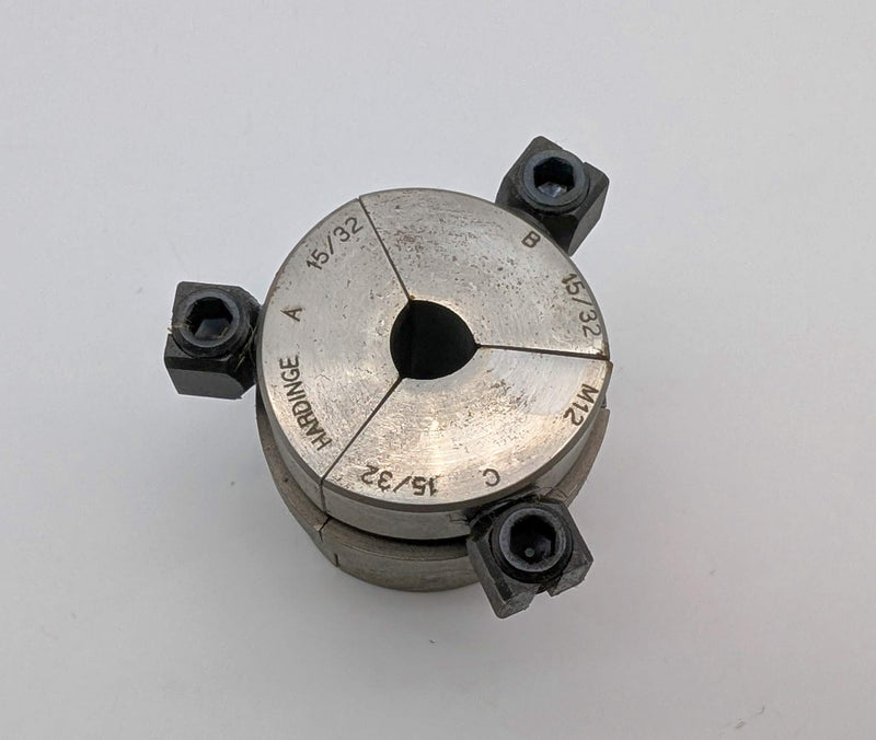 Hardinge M12 15/32" Round Smooth Collet Pads 3-Segment for M12 Collet