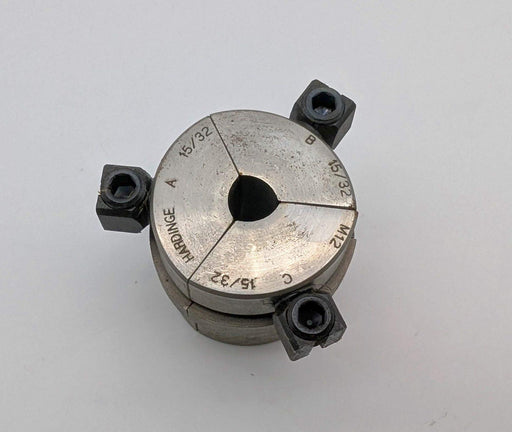 Hardinge M12 15/32" Round Smooth Collet Pads 3-Segment for M12 Collet 1