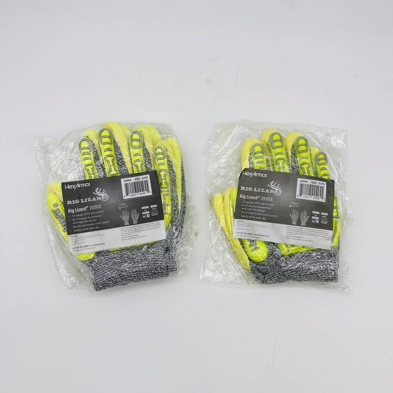 HexArmor 2090X-XS Work Glove Size XS/ 6 Rig Lizard Thin Lizzie A4 2 Pairs 5