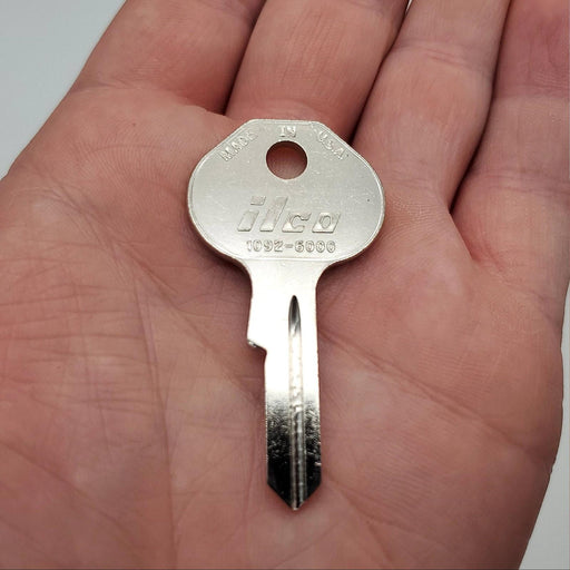 1x Ilco 1092-6000 Key Blanks For Master Lock Nickel Plate Over Brass NOS 1