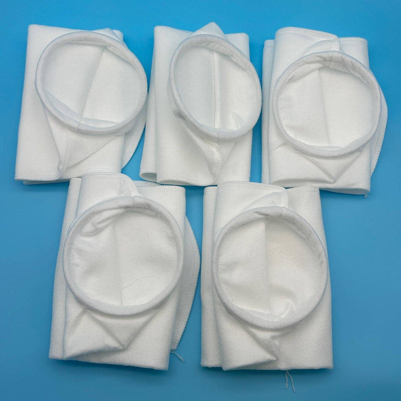 5pk Liquid Filter Sock Bag 50 Micron 7" x 32" Sewn Water Liquid Diesel Oil Dust