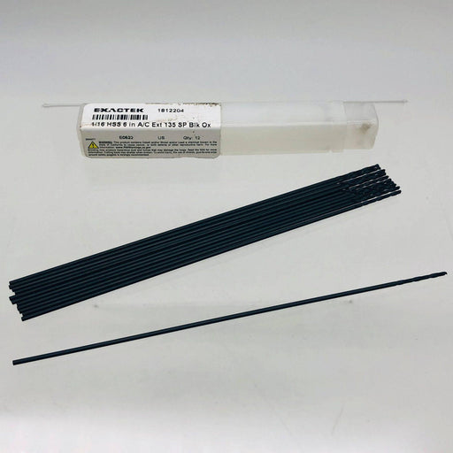 Aircraft Extension Drill Bit 1/16in x 6in HSS Blk Ox 135 Deg Split Point 12 PK 1