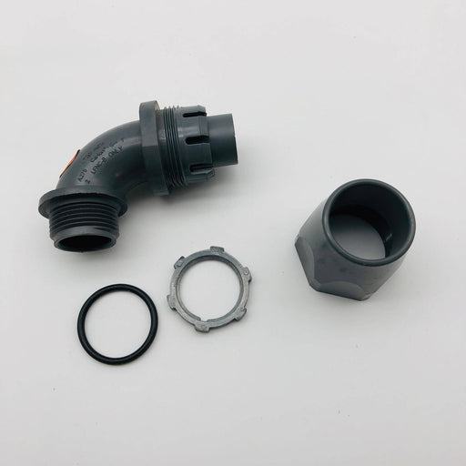 Carlon LT20F-NEW Carflex Fitting 1in 90 Degree Liquid Tight Non-Metallic 2pk 2