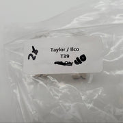 2x Taylor Ilco T39 Key Blanks 0.1" Thick 0.4" Wide x 1.6" OAL Eagle Locks Flat 4