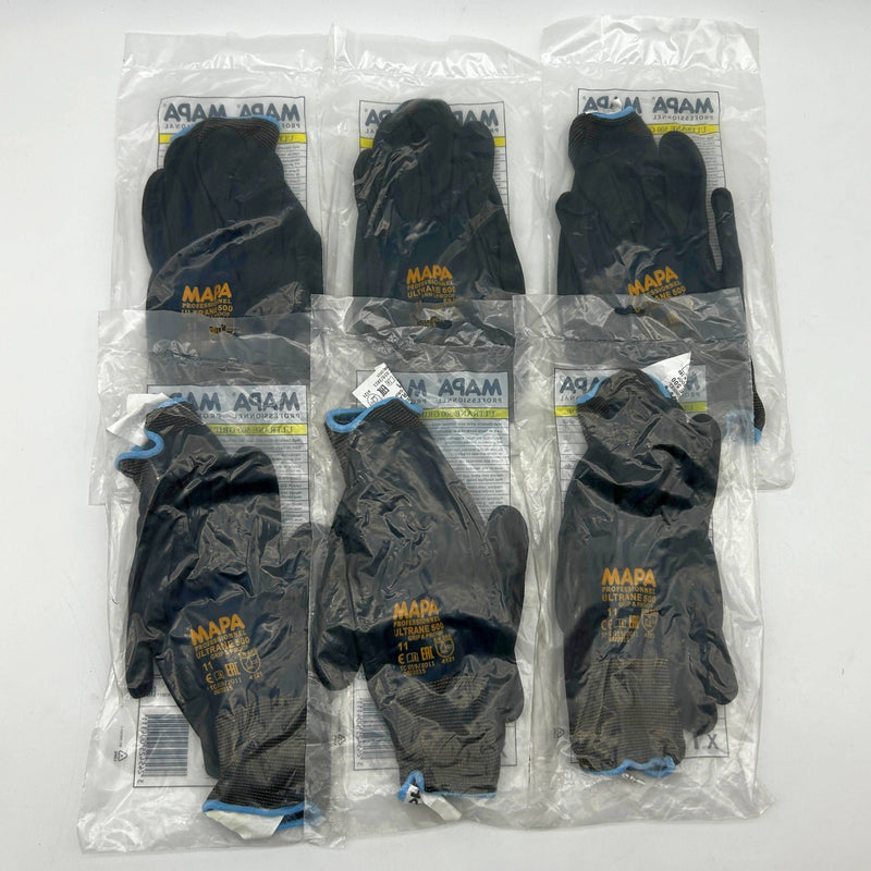 MAPA Ultrane 500 Cut Resistant Glove Sz 2XL 11.0 500411 Grip and Proof 6 Pairs