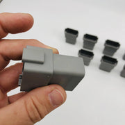 TE Connectivity DT04-12PA Receptacle 12 Pin Grey Wire to Wire Crimp Pack of 10 6