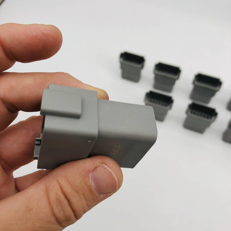 TE Connectivity DT04-12PA Receptacle 12 Pin Grey Wire to Wire Crimp Pack of 10 6