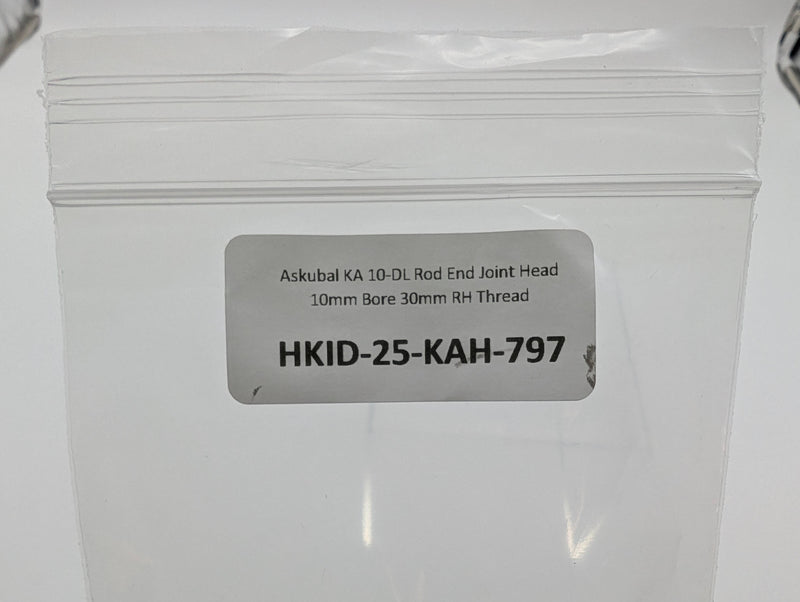 Askubal KA 10-DL Rod End Joint Head 10mm Bore 30mm RH Thread 5