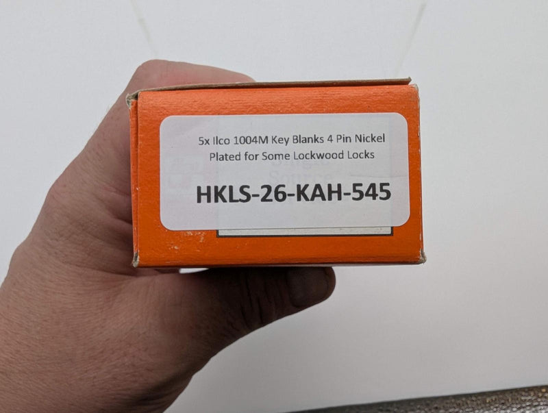 5x Ilco 1004M Key Blanks 4 Pin Nickel Plated for Some Lockwood Locks 3
