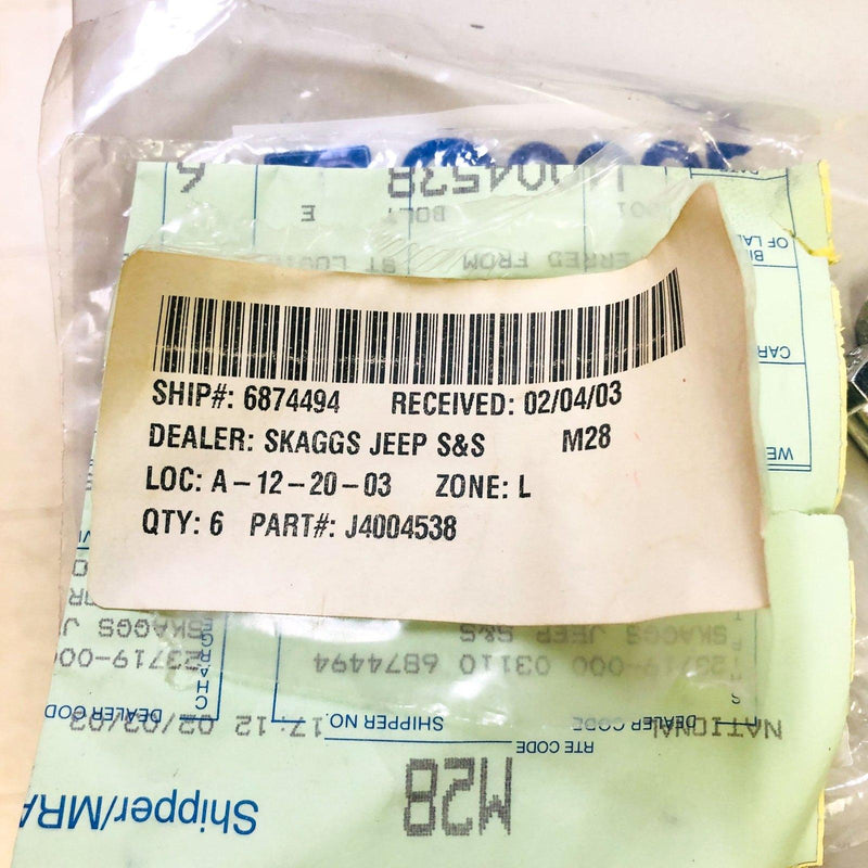 Mopar 4004538 Bolt .38" Intake Manifold Exhaust OEM NOS 81-86 Jeep CJ 5/7 2