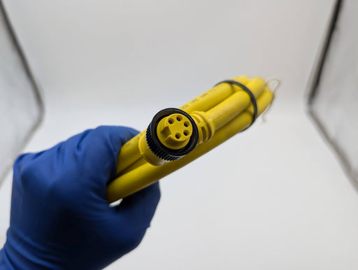 Woodhead 105001C01F120 Quick Connect Sensor Cable 5 Pin 90 Deg Femal to Bare 12' 2