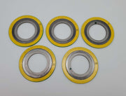5x Flexitallic 2" Spiral Wound Gaskets 4-1/8" OD 1/8" T 316 Inner Ring 150 ASME 1