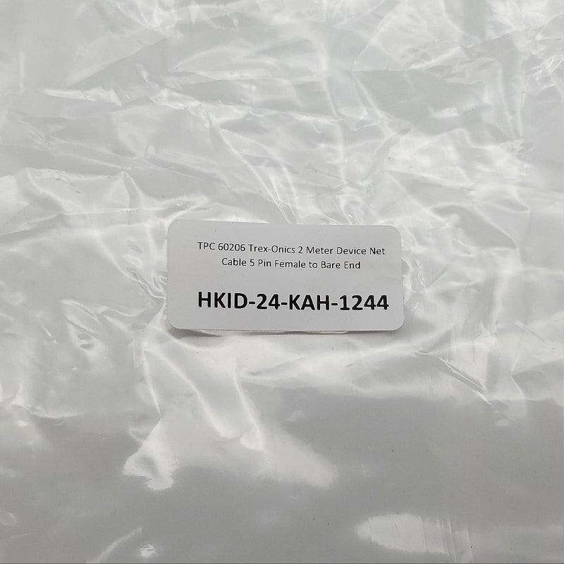 TPC 60206 Trex-Onics 2 Meter Device Net Cable 5 Pin Female to Bare End 4